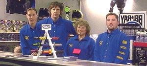 From left to right - Ben, Nigel, Eileen and Darren